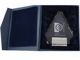 crystal trophy gift box
